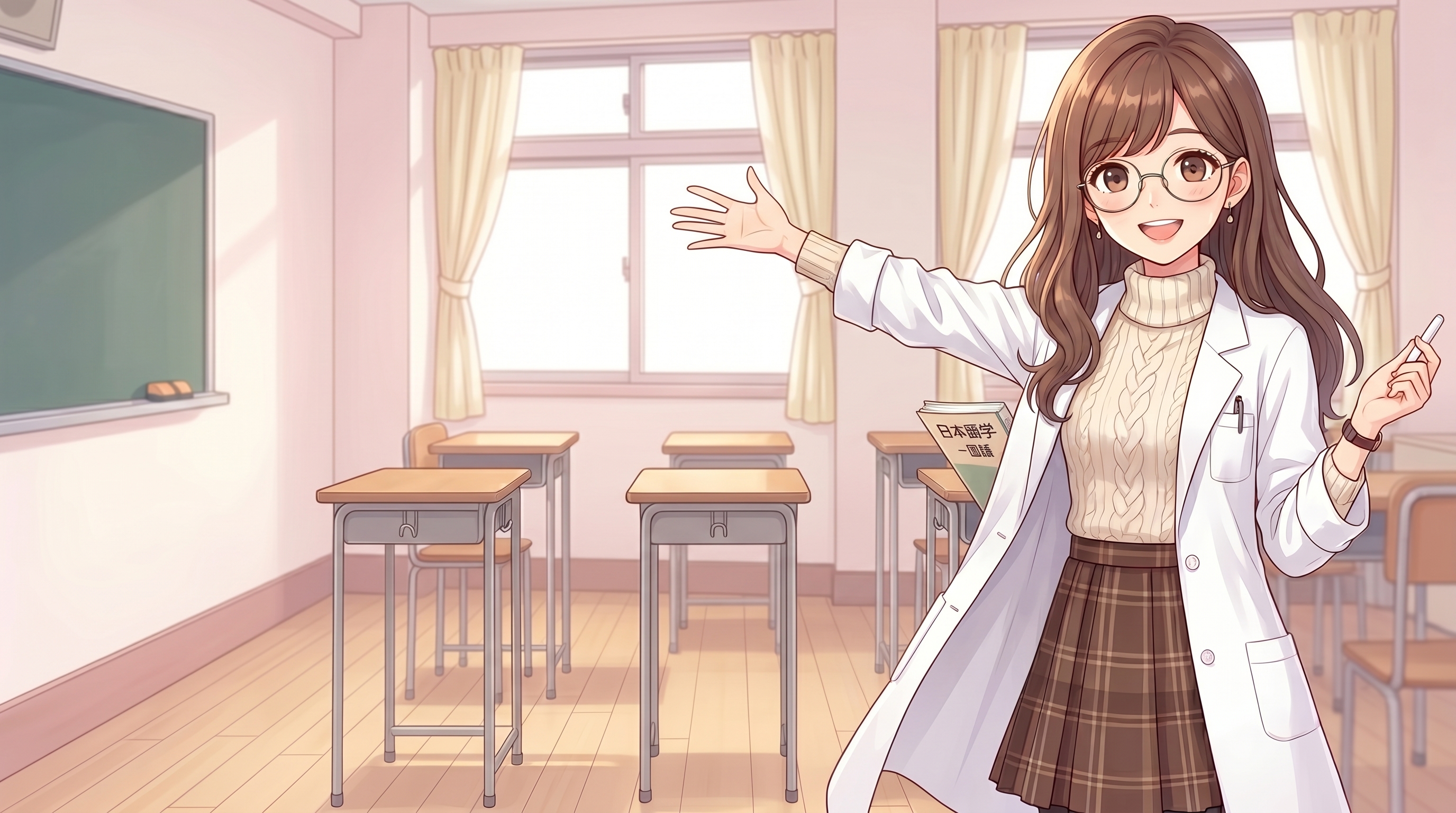 5つの力を楽しそうに説明するカナ先生